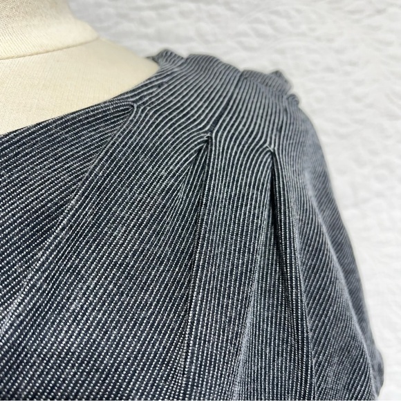 Hugo Boss Womens Short Sleeved Mini Striped Pocket Dress, Size Medium - Picture 14 of 15